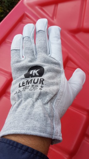 Montážne rukavice z kozej kože LEMUR, veľkosť 9