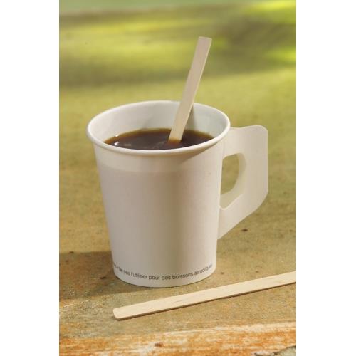 MIEŠADLO DREVENÉ TYČKY 14cm (1000) ČERVENÉ PLAST