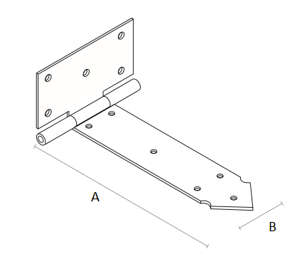 Brankový záves 300x45x90x3mm