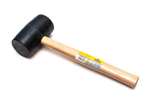 Gumové kladivo 63 mm/680 g, drevená rukoväť