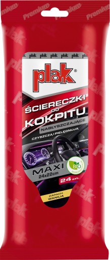 ATAS PLAK MAXI Lesklé utierky na kokpit Vanilka 24x22 cm 24 ks
