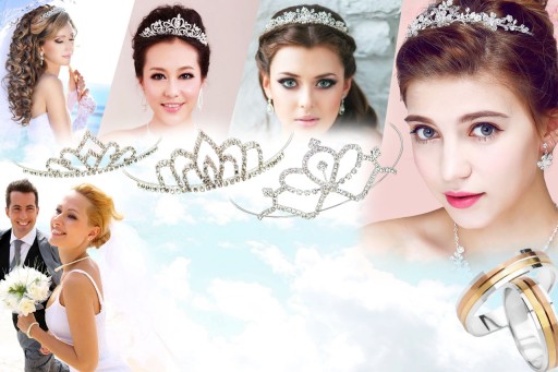 DIADEM TIARA CROWN Svadobná čelenka do vlasov