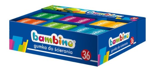 BAMBINO guma, farebná myš
