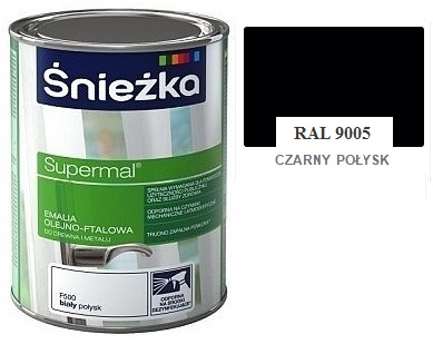 Śnieżka Supermal Phtalic email 0,2L Black Gloss