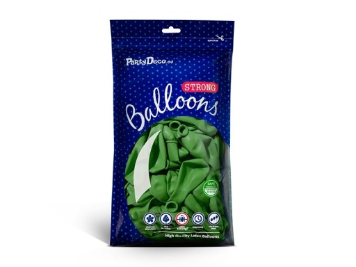 SVETLOZELENÉ BALÓNY pastelové silné 27 cm 12 palcov 50 ks na girlandy