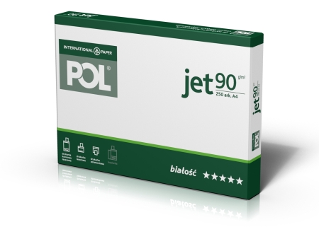 Kopírovací papier Poljet A4, 90g/m2, 250 listov, biely