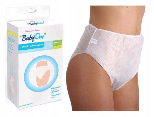 Popôrodné jednorazové nohavičky BabyOno - 5 ks, veľkosť L