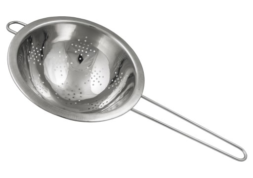 CEDNÍK 22 cm CEDNÍK sitko s rukoväťou oceľové KUCHYNSKÉ SITKO RUKÁVKA