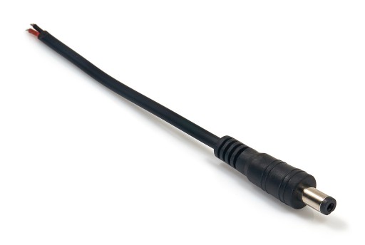 KONEKTOR CN-22: 2,1/5,5 ZÁSTRČKA S 15CM KÁBLOM