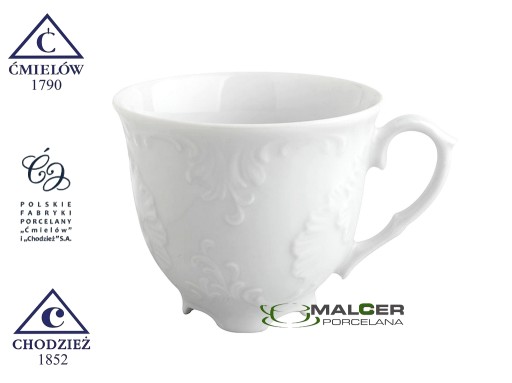 0001 ŠÁLKA 100 ml na espresso ROCOCO ĆMIELÓW PORCELAIN MALCER