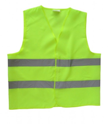 Reflexná výstražná vesta žltozelená XL