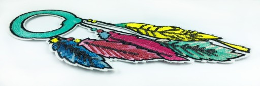 Nášivka flitra DREAMCATCHER, nášivka TERMO, 27cm