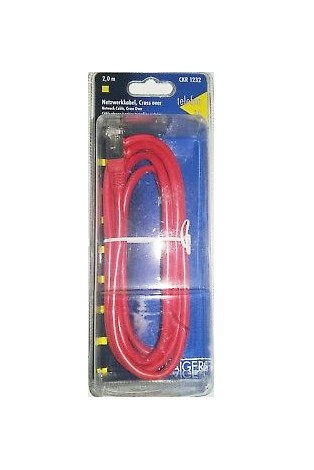 UTP LAN CAT5 SIEŤOVÝ KÁBEL 2 M RJ45 ČERVENÝ