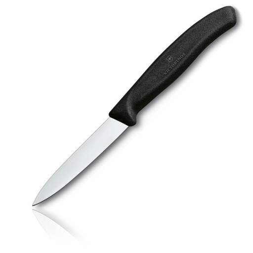 Hladký nôž na zeleninu 8 cm čierny Victorinox