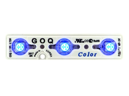 GOQ CHIP SAMSUNG LED MODUL IP68 MODRÁ 0,72W
