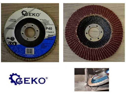 PLACHTOVÝ BRÚSNY PAPIER 115mm KOTÚČ NA BRÚSKU UHLOVÝCH BRÚSOK 40