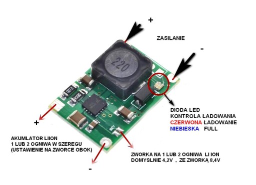 BMS NABÍJAČKA 1S/2S 2A TP-5100 4,2V *8,4V