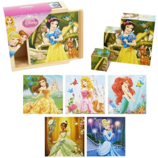 VZDELÁVACIE DREVENÉ BLOKY* DISNEY PUZZZ