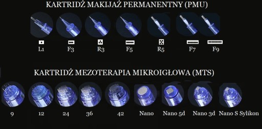 Dr Pen A1-C / A1-W /A6 24 náplne s ihlou dermapénu