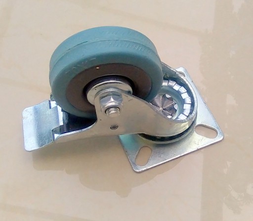 Kolieska priemer 50 mm, otočné nábytkové koliesko s brzdou