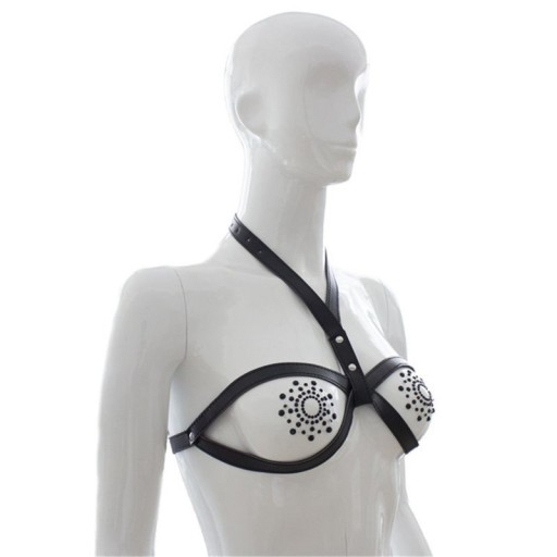 KOŽENÁ OPEN BRA BDSM vysoko vzrušujúce