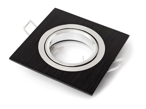 SET ČIERNYCH HALOGÉNOVÝCH SVIETIDEL + LED 6W + GU10