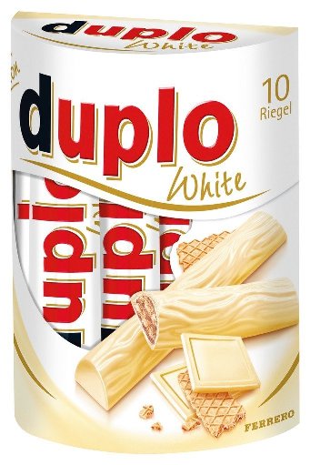 Biele čokoládové tyčinky Ferrero Duplo z Nemecka