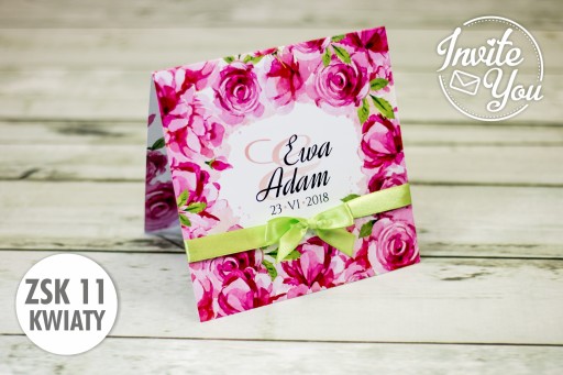 Svadobné oznámenia ZSK11 Flowers + príloha ZDARMA