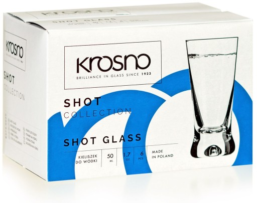 Poháre na likér na vodku KROSNO Shot 50ml X-Line