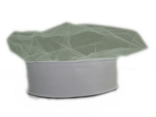 BIELY TYLOVÝ ČIAPOK S gumičkou - CHEF'S HAT PRO.