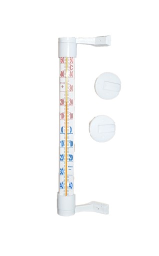 OKENNÝ TEPLOMER NA OKNO 27 cm, BIELY, VEĽK