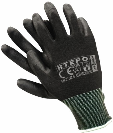 PU potiahnuté ochranné pracovné rukavice RTEPO r 10 x2