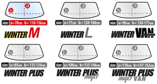 WINTER M poťah na čelné sklo proti námraze