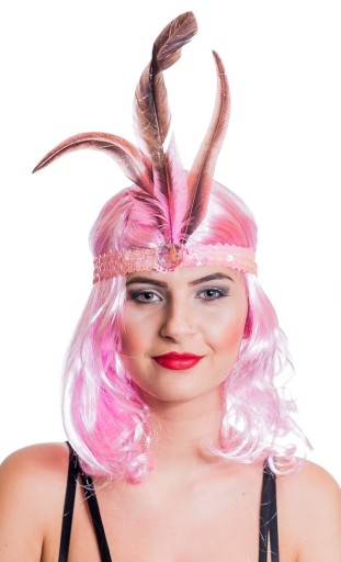 ČELENKA S PERÍM Lady CHARLESTONE Retro 20. 40. roky