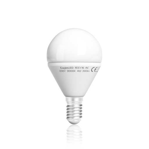 LED guľová žiarovka E14 G45 4W=40W Teplá CCD EL