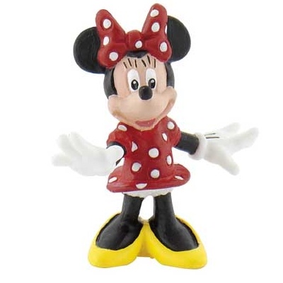 MINNIE Mouse 5cm červené šaty Bullyland 24H