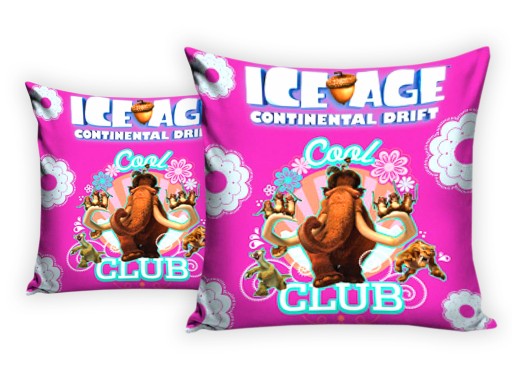 Bavlnená obliečka na vankúš Ice Age Maniek 40x40 Ružová