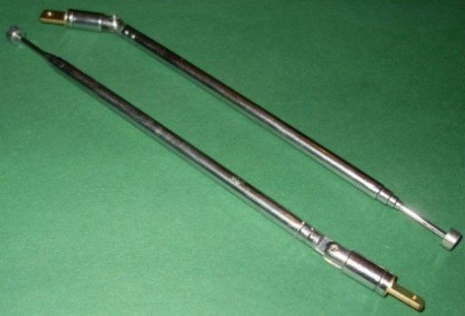 Teleskopická anténa 46 cm 5seg + kĺb (1516)