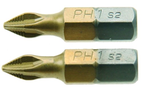 Krížové hroty PH1 x 25 mm - 2 ks.