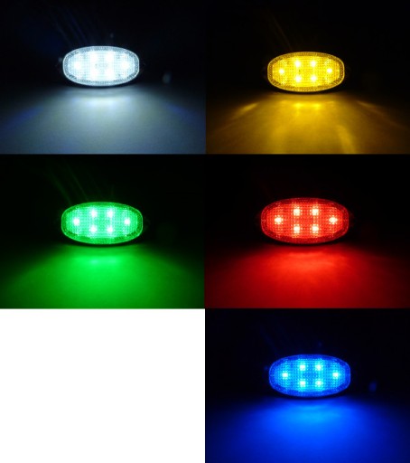 LED Lampa 6 SMD Tuning Scooter Motor Neon 12v 24v