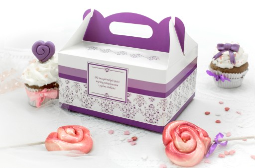 Cake Box Boxy na tortu Fialová svadba