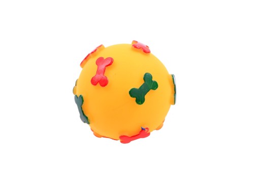 Hračka pre psíka KOČKY GUĽA Squeaky Rubber Yellow 6cm