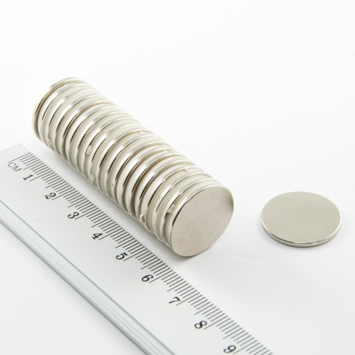 VALEC NEODYMOVÝ MAGNET 20x1,5 N38 SADA 5 KS