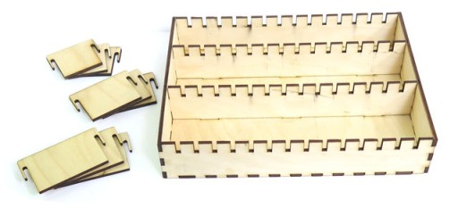 DECOUPAGE ORGANIZÉR BOX S 3 PRIHRADKAMI RZ35