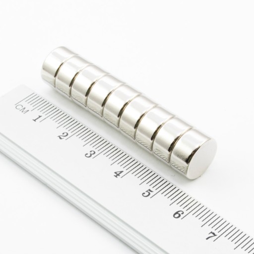 VALEC NEODYMOVÝ MAGNET 12x6 N38 SADA 4 ks