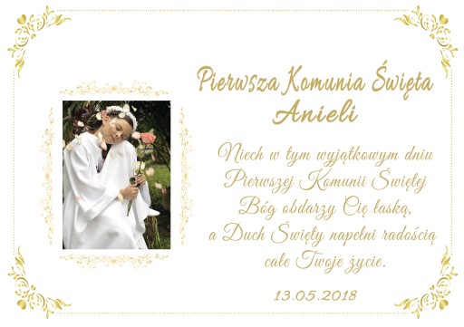 Oblátková torta k svätému prijímaniu A4 Meno Dátum Foto
