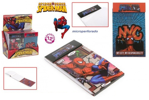 2 x notebook SPIDER-MAN 2 NOTES mriežka 72x120 73320