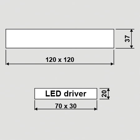 LED PANELOVÉ SVIETIDLÁ STROPNÉ SVIETIDLO ROVINA 6W R146