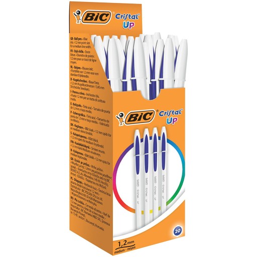 Klasické tradičné guľôčkové pero Bic Cristal Up, čierne, 1,2 mm, 1 ks.