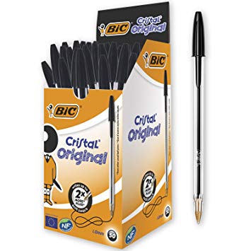 BIC CRISTAL ORIGINAL KANCELÁRSKE PERO, ČIERNA